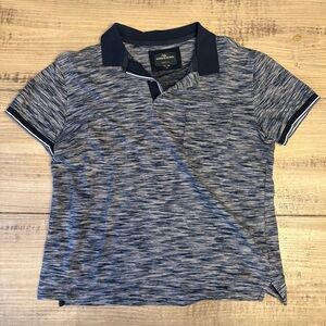 Rodd & Gunn Textured Polo Shirt Navy Blue Short Sleeve Men’s Large